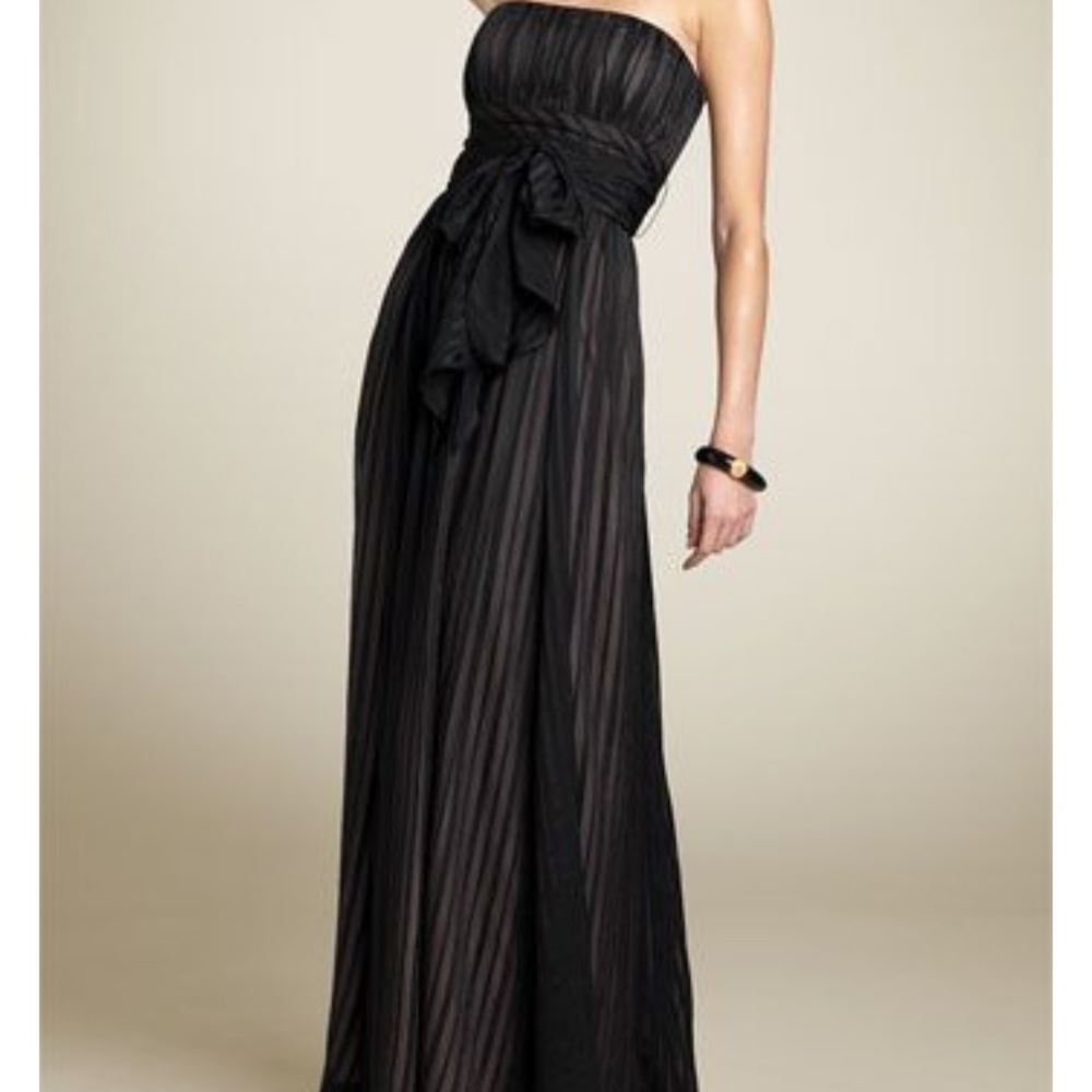 BCBG Max Azria Strapless Silk Gown
